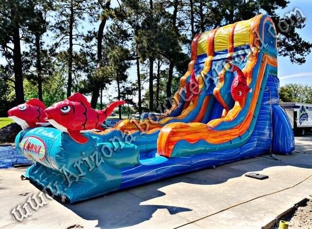 22 Foot Duel Lane Kahuna Water Slide Rental Phoenix Arizona